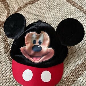 Disney Black Hat with White Tag
